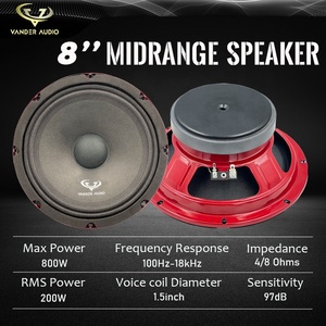 Proveedor OEM/ODM <span class=keywords><strong>de</strong></span> Alto Rendimiento: Altavoz <span class=keywords><strong>de</strong></span> Rango Medio <span class=keywords><strong>de</strong></span> 8 Pulgadas con Bobina <span class=keywords><strong>de</strong></span> Voz <span class=keywords><strong>de</strong></span> 1.5", 800 W y Canasta Roja para Sistemas <span class=keywords><strong>de</strong></span> Audio <span class=keywords><strong>de</strong></span> Coche, Camión y Cine en Casa - Product Image 4