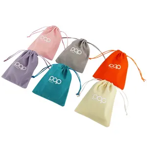 Manufacturers wholesale custom color logo jewelry drawstring bags