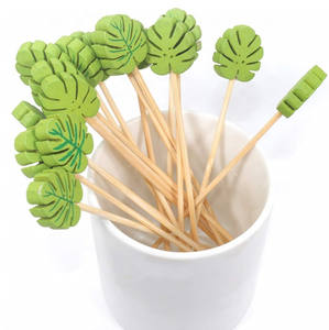 green tree bamboo food appetizer cocktail wooden picks