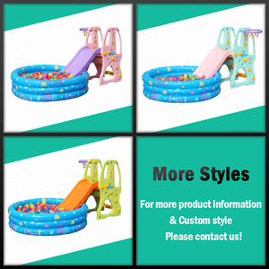 Glissade pour enfants en plastique écologique, vente chaude, <span class=keywords><strong>avec</strong></span> fosse à balles pour bébé, glissade d'intérieur pour enfants - Product Image 3