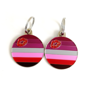 Placa de Identificación Personalizada con Bandera del Orgullo Gay, Lesbiana, Bisexual, Transgénero y LGBTQ, para Venta - Product Image 5