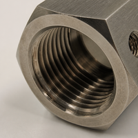 Adaptador de Acoplamiento Rápido de Titanio de Alta Precisión, Grado 5 Ti-6Al-4V, Mecanizado CNC Personalizado, Resistente a la Corrosión y Alta Presión