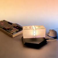 Control Remoto Moderno al por Mayor 360 °   Lámpara Decorativa Giratoria de Escritorio con LED Magnético 3D, Dinero Flotante en Levitación, Lámpara de Dólares Levitantes