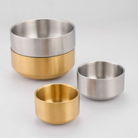 Bol à riz et à soupe en acier inoxydable 304 de qualité supérieure, à double paroi, isolé, multifonctionnel, pour la cuisine, la maison, le restaurant, les fêtes