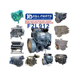 X & L F2L912 mesin Diesel pendingin udara 2 silinder mesin diesel pendingin udara F2L912 untuk Deutz