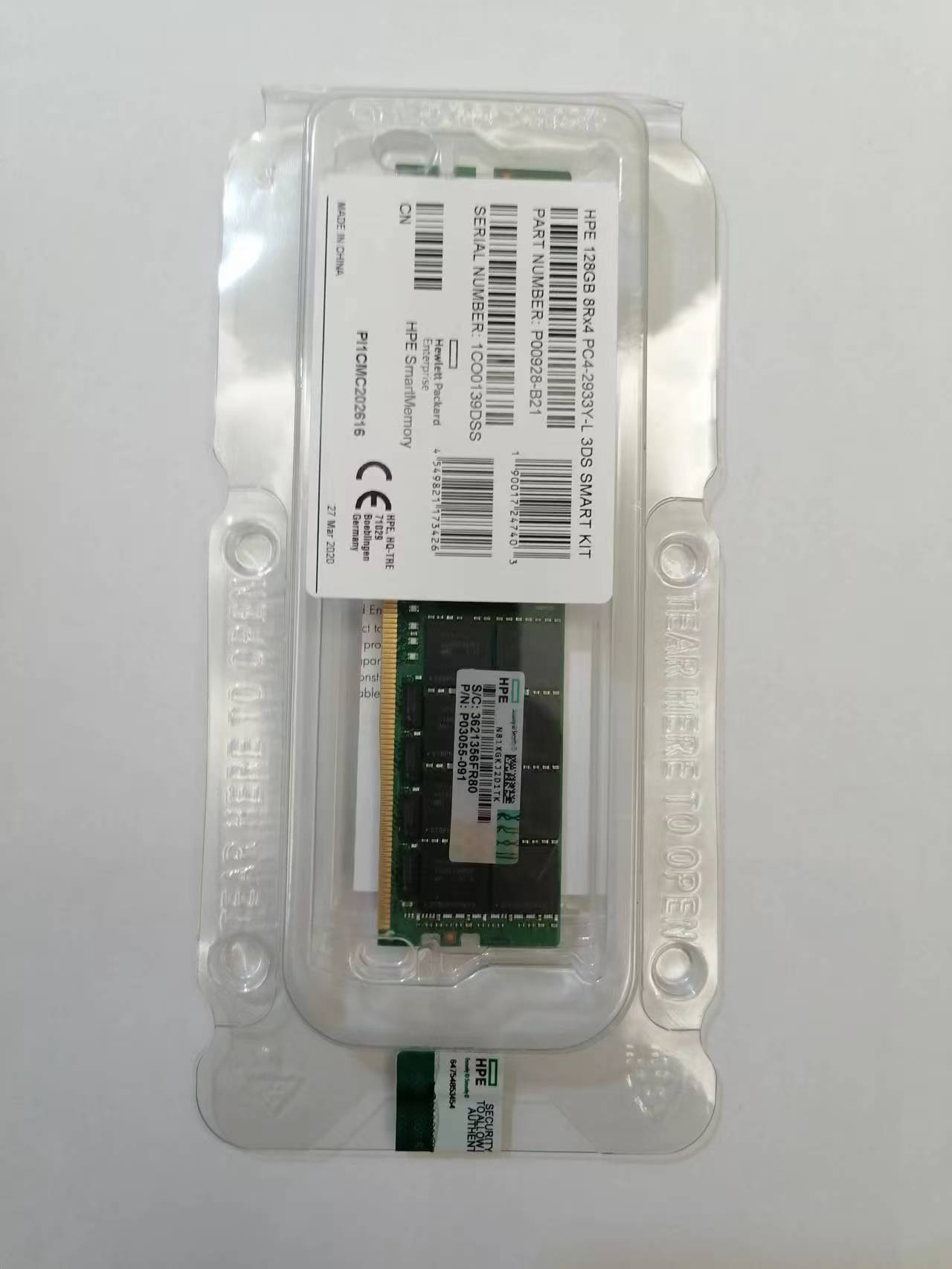128GB DDR4 2933 ECC RDIMM PC4-2933 çift sıra X4 yedek bellek