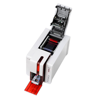 Evolis Primacy Printer kartu ID Dua sisi 203DPI Bluetooth konektivitas Ethernet warna hitam putih penggunaan kantor bersertifikat ROHS