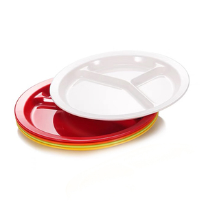 <span class=keywords><strong>Assiette</strong></span> à <span class=keywords><strong>trois</strong></span> <span class=keywords><strong>compartiments</strong></span> incassable et économique, écologique, portion, 3 <span class=keywords><strong>compartiments</strong></span>, en mélamine - Product Image 3