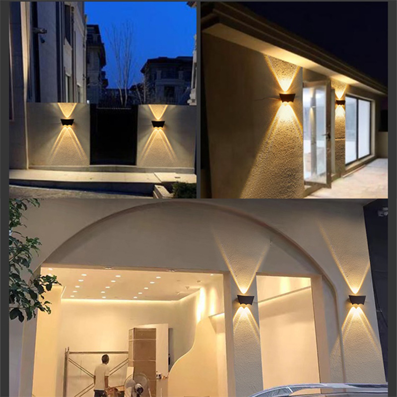 Luz LED de pared moderna impermeable IP65 Up Down 10W iluminación exterior hogar Hotel tienda pasillo porche aplique lámparas de pared AC 220V 110V