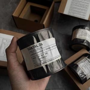 RTS 73*73 * H75mm di ferro vuoto vuoto può decorare in modo unico Vintage barattolo di candela ondulato contenitore di candela con logo personalizzato - Product Image 4