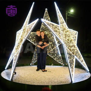 Iluminación Comercial LED IP65 de Alta Calidad, Luces Navideñas 3D en Forma de Estrella, Decoraciones Navideñas para Exteriores - Product Image 5