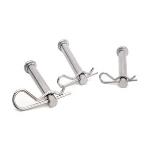 Custom Stainless Steel Clevis Pins Lock Pin and R-Clip Set for BG328 <b>Brush</b> <b>Cutter</b> Metal Shaft Pin Fastener Kit - Product Image 4