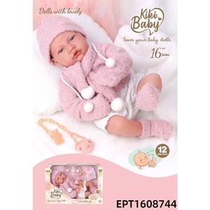 EPT - Juego de Muñecas de Bebé de Algodón Suave de 16 Pulgadas con 12 Sonidos IC - Muñeca Reborn Realista para Niños y Niñas, Regalo de Cumpleaños - Product Image 5