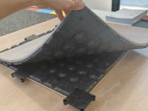 Alfombra de Piso de Goma con Diseño de Madera, Resistente al Desgaste, Fácil de Limpiar, Estilo Moderno, para Uso Diario en Hospitales y Gimnasios - Product Image 4