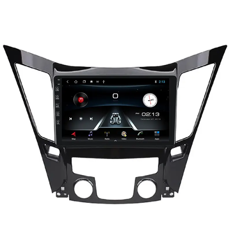 Mekede M100 Voice Control Android 9 4Core 1 + 16G Auto Radio Stereo Video Gps Navigatie Audio Speler voor Hyundai Sonata 2011-2015