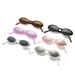 Lunettes de soleil ovales <span class=keywords><strong>tendance</strong></span> 2026 pour femmes et hommes, monture étroite vintage <span class=keywords><strong>écaille</strong></span> de tortue, protection UV400 - Product Image 2