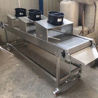 Convoyeur à bande maillée NINGDA avec ventilateurs en acier inoxydable 304 316, prix usine pour machine de refroidissement d'arachides grillées