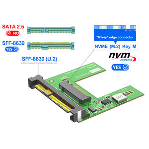 <span class=keywords><strong>M</strong></span>.<span class=keywords><strong>2</strong></span> NVMe SSD 5.0 U.<span class=keywords><strong>2</strong></span> SFF-8639 Adaptor Aluminium Casing Pembuangan Panas Kecepatan Transfer 32Gbps Termasuk Adaptor Daya untuk - Product Image 3