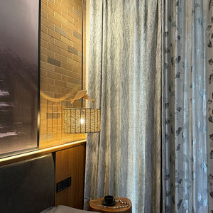 <span class=keywords><strong>Tende</strong></span> da finestra Jacquard <span class=keywords><strong>grigio</strong></span> <span class=keywords><strong>argento</strong></span> ad alta precisione: tessuto di lusso, Design sofisticato - Product Image 2