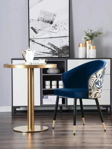 NOVA Modern Design Art Déco <span class=keywords><strong>Chaise</strong></span> de Salle à Manger Vert Fashion Velours <span class=keywords><strong>Tissu</strong></span> avec Pieds en Acier au Carbone pour Restaurant ou Villa - Product Image 4