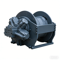Treuil hydraulique super durable 8 tonnes, structure compacte, treuil de levage haute puissance pour chantier naval, treuil d'ancrage 1 tonne - 10 tonnes