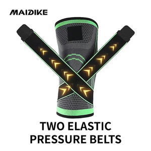 Basketbol Fitness spor desteği için yüksek elastik naylon ile ayarlanabilir sıkıştırma dizlik - Product Image 5