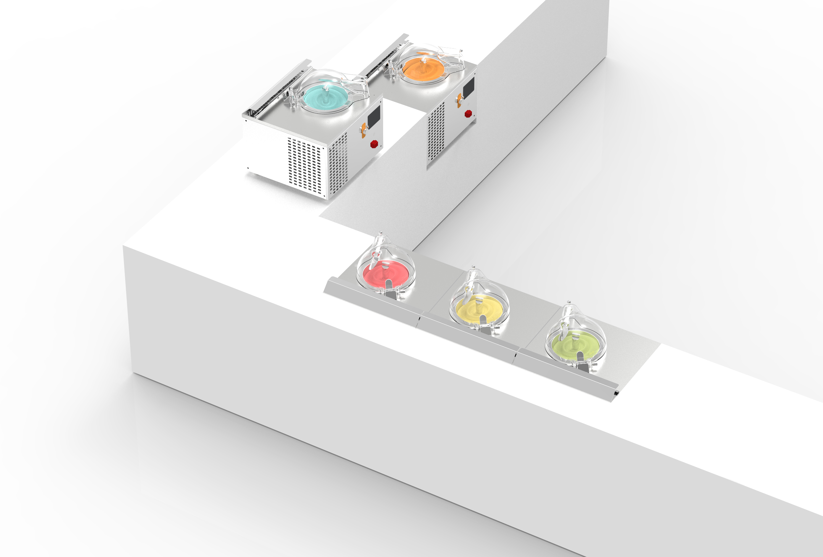 110Vマイルジェラートマシンテーブルトップアイスクリーム