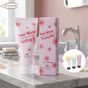 Gel Exfoliante Facial de Agua de Rosas Rivecowe, Limpiador, Hidratante e Iluminador, 60g, para Todo Tipo de Piel - Product Image 3