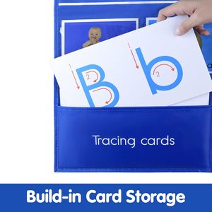 Tablero de Letras con Bolsillos para Actividades de Aprendizaje, para Niños de 4 a 6 Años, Tarjetas Educativas de Cartón - Product Image 5