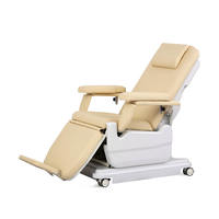 SKE-131 SAIKANG Fauteuil de dialyse électrique professionnel mobile à 2 fonctions réglables pour patients hospitaliers, pour prélèvement sanguin