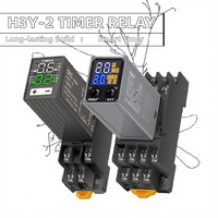Interruptor de relé con temporizador programable LED Digital, base de enchufe AC/DC, 12V, 24V, 220V, componentes electrónicos de ciclo de repetición de alta potencia