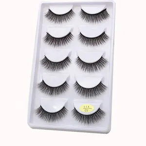 X series 33styles 3/5 pairs Charmting Double 3D Silk Mink Eyelashes Wholesale Natural Volume Eye Lashes Manufacturer