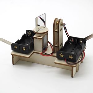 Kit de nivel láser de madera para bricolaje, juguete educativo de ciencia manual con pilas para niños de 7 a 9 años, herramienta de aprendizaje STEAM - Product Image 2