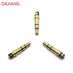 DAJIANG personalizado 3,5mm latón estéreo 3 polos Audio auriculares <span class=keywords><strong>Jack</strong></span> enchufe macho conectores enchufe Audio <span class=keywords><strong>conector</strong></span> micrófono OEM - Product Image 3