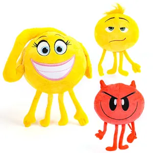 Großhandel Plüschtiere 23mm Lustige Emo Expression Weiche Gefüllte Spielzeuge Happy EMOJIMOVIE Toy Dolls für Kinder Geschenke