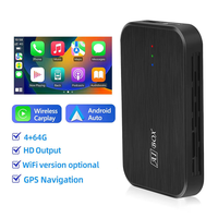 Adaptador Car Play OEM ODM, SIM Ai Box Android 13 4G 64GB, Accesorios para Auto, Carplay Inalámbrico Universal para Auto, Cableado para iPhone de Apple
