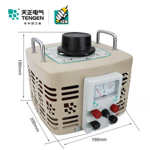 เครื่องควบคุมแรงดันไฟฟ้าเท็นเก้น 2kVA 220V เฟสเดียว ปรับแรงดันขาออกได้ 0-250V หม้อแปลงแบบออโตคัปเปลอร์ - Product Image 1