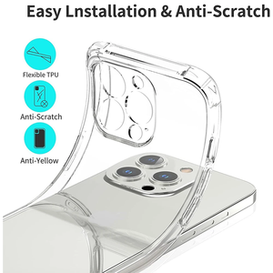เคส TPU กันกระแทกแบบใสสำหรับ <span class=keywords><strong>iPhone</strong></span> 15 <span class=keywords><strong>PRO</strong></span> MAX 16 <span class=keywords><strong>Pro</strong></span> 17 <span class=keywords><strong>Pro</strong></span> Max 17 <span class=keywords><strong>Pro</strong></span> Air Model SE 7 8 PLUS XR XS MAX - Product Image 2