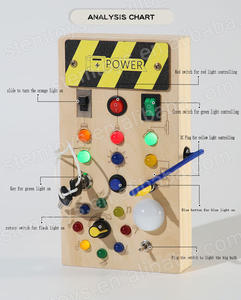 Juguete Educativo de Madera <span class=keywords><strong>Montessori</strong></span> con Luces LED y Música para Niños Pequeños, Gran Venta - Product Image 4