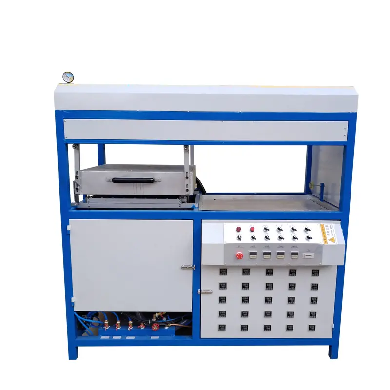 Pvc Lunch Voedsel Dienblad Deksel Thermoforming Making Machine Blister Vacuüm Plastic Vel Chocoladedoos Taartbak Container