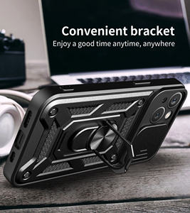 חדש הגעה צבאי כיתה שריון עדשת הגנת טלפון מקרה עם מעמד עבור iphone 14 13 12 פרו מקסימום כיסוי - Product Image 4