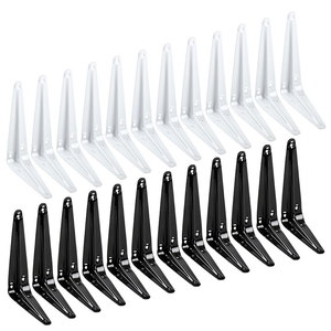 Soportes de estante, soporte en L de alta resistencia, soporte de esquina, soporte de ángulo de junta de Metal <span class=keywords><strong>para</strong></span> colgar en la pared, <span class=keywords><strong>estantes</strong></span> <span class=keywords><strong>flotantes</strong></span> - Product Image 1