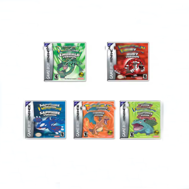 2024 Hot Sell Pok Men Video Game Console Cards for GBA