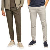Pantalon décontracté pour homme de haute qualité, style populaire, logo personnalisé, polyamide, élasthanne, vente chaude, pantalon intelligent, luxe haut de gamme