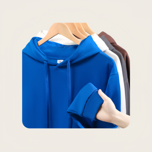 Hoodie pria kosong 350Gsm, Pullover kualitas tinggi, kasual, logo kustom, Hoodie Sweatshirt warna murni - Product Image 3