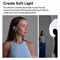 Réflecteur diffuseur de studio photo Godox UB-165S noir/argent avec boîte à lumière, le plus répétément commandé