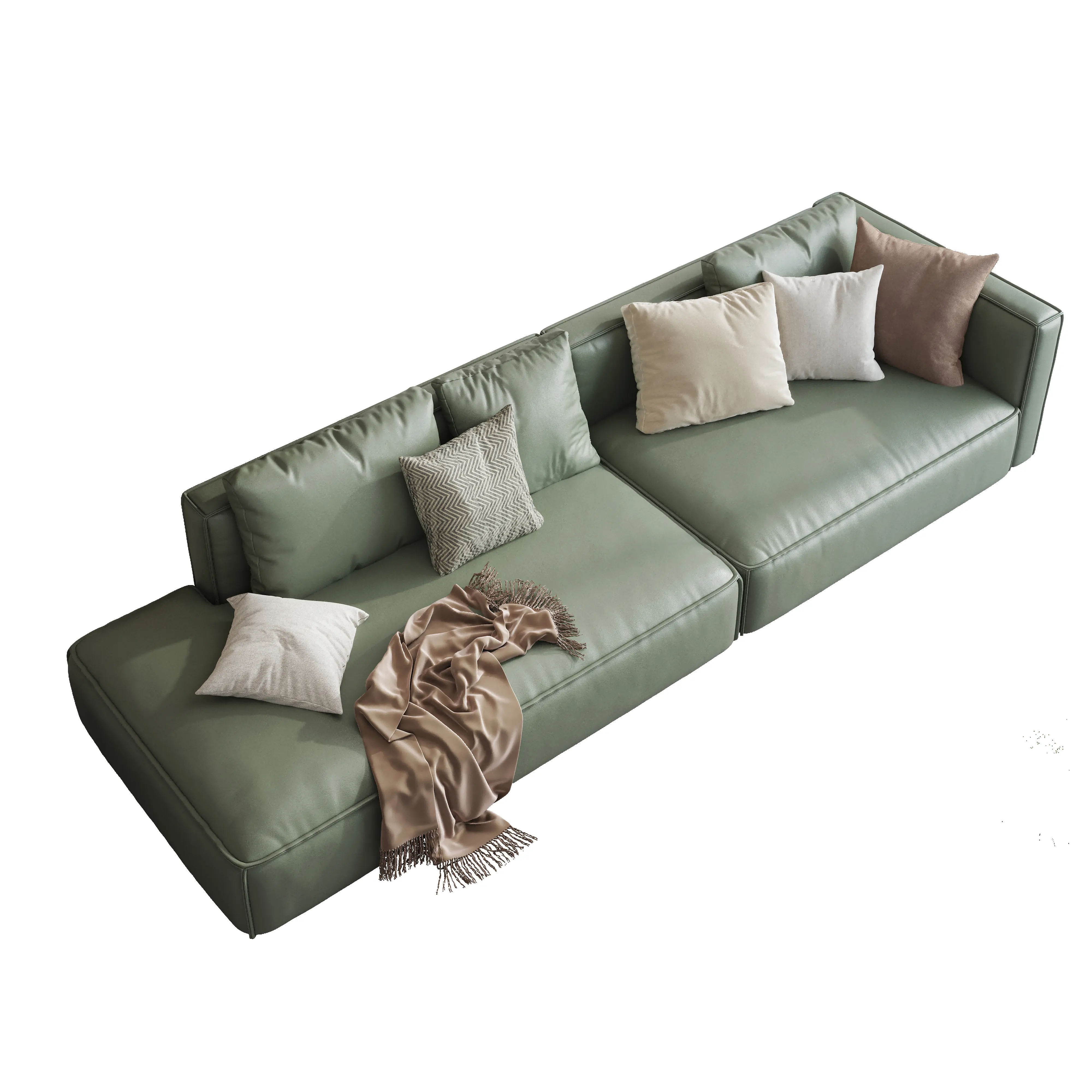 Горячая Распродажа современный домашний диван полный размер светло-зеленый цвет мебель для гостиной диван