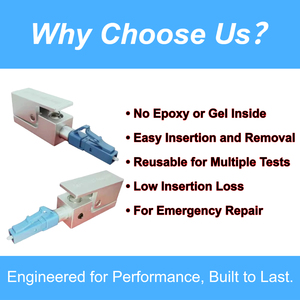 Adaptateur de fibre nue ZIFONIC LC, compatibilité SC/FC/ST, garantie de 13 mois, plage de fréquences 850/1310/1550 nm pour connecteur rapide - Product Image 4