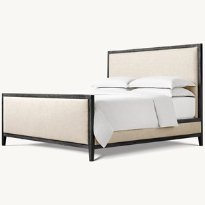 Высококлассная легкая Роскошная гостиничная спальня из массива дерева мебель на заказ 1,8-метровая небольшая квартира двуспальная кровать простая Свадебная кровать - Product Image 5