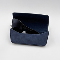 Coque rigide classique personnalisée en cuir PU étui portable de luxe fait à la main pour lunettes de soleil étuis à lunettes lunettes de soleil emballage